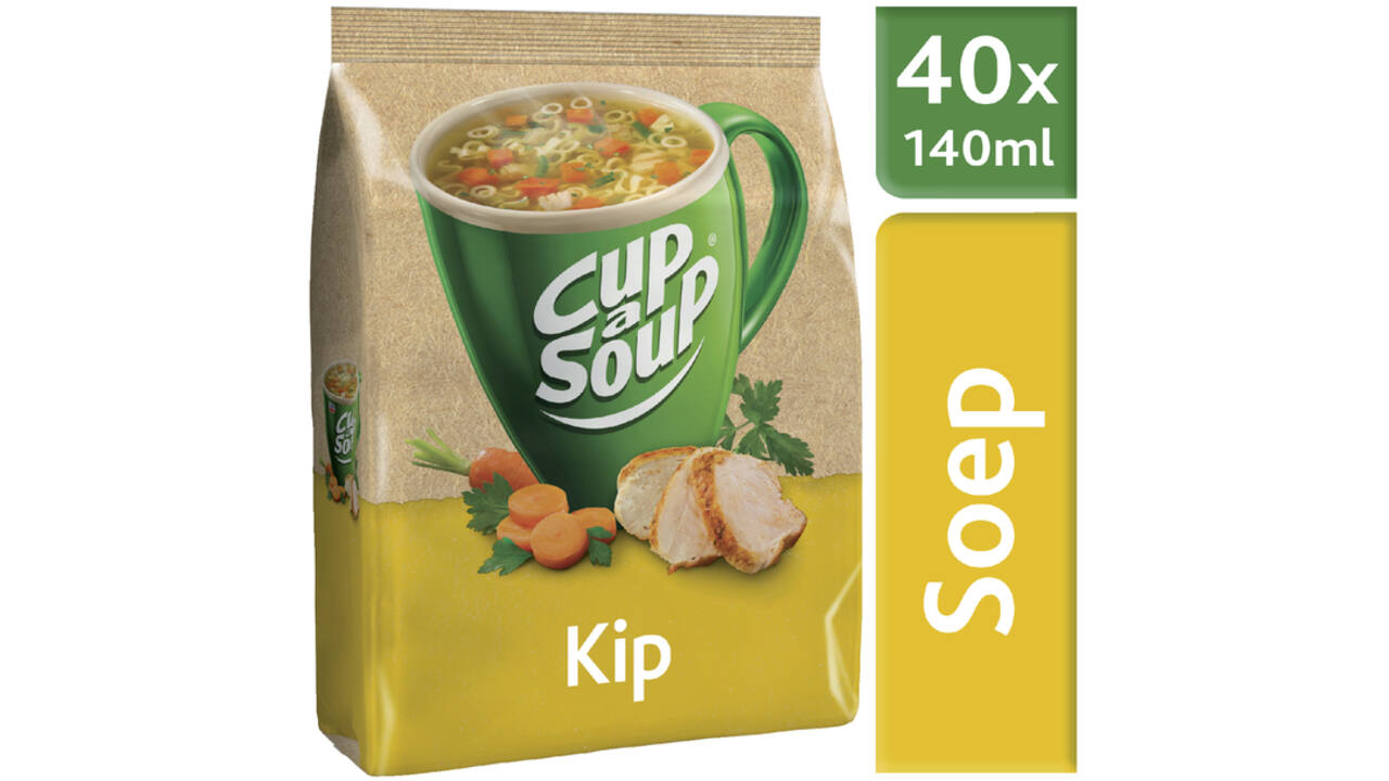 Cup-a-Soup Unox machinezak kip 140ml