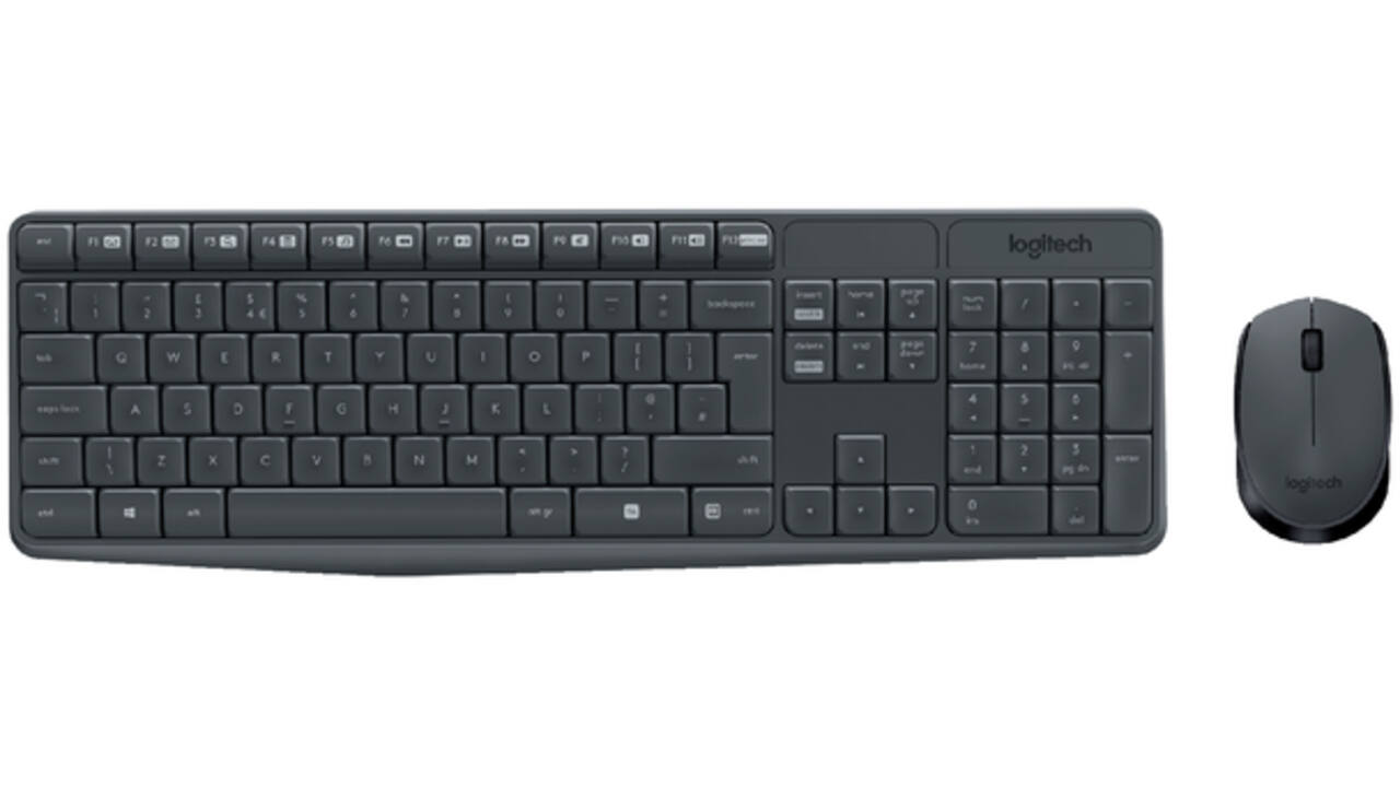 Toetsenbord Logitech MK235 Qwerty +muis zwart