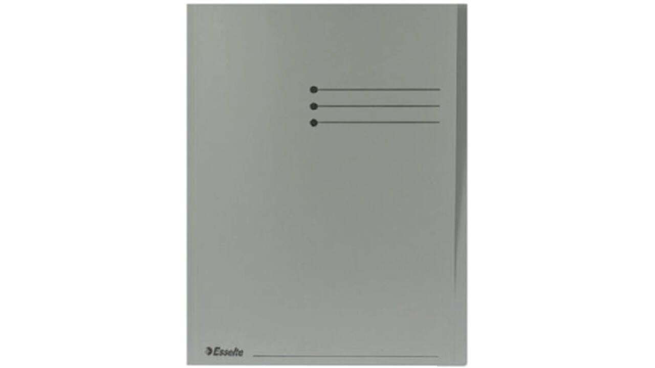 Vouwmap Esselte A4 met overslag manilla 180gr grijs