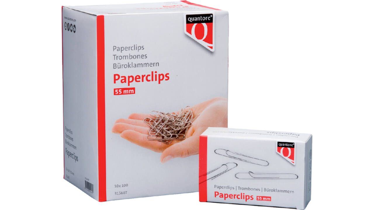 Paperclip Quantore R50 55mm lang