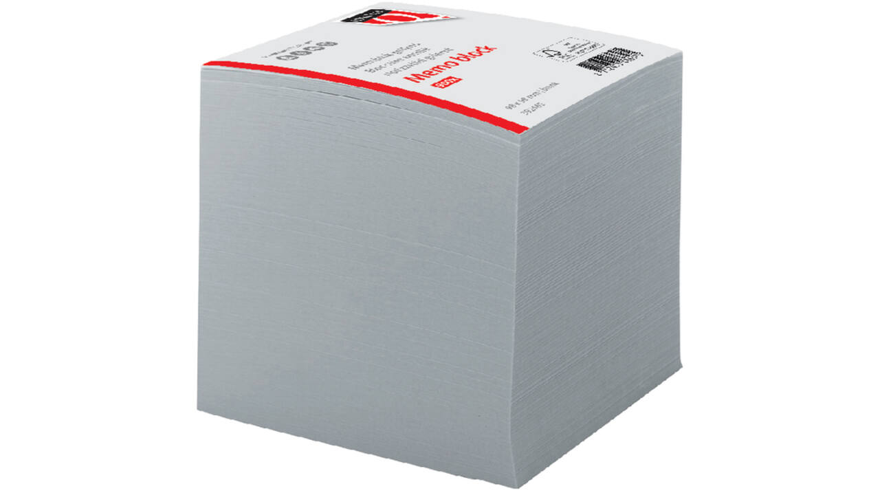 Memoblok Quantore kopgelijmd 98x98mm 900vel