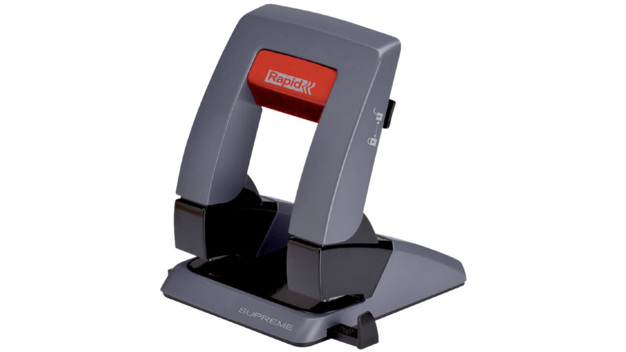 Perforator Rapid SP30 pressless 2-gaats 30vel zwart/grijs