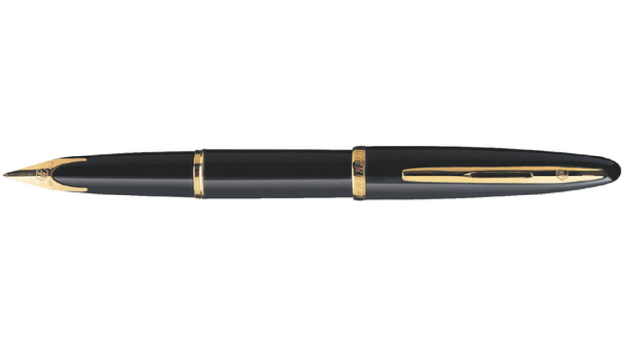 Vulpen Waterman Carene Sea black lacquer GT medium