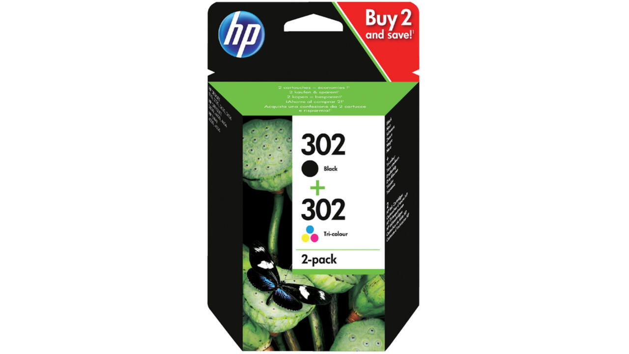 Inktcartridge HP X4D37AE 302 zwart+kleur