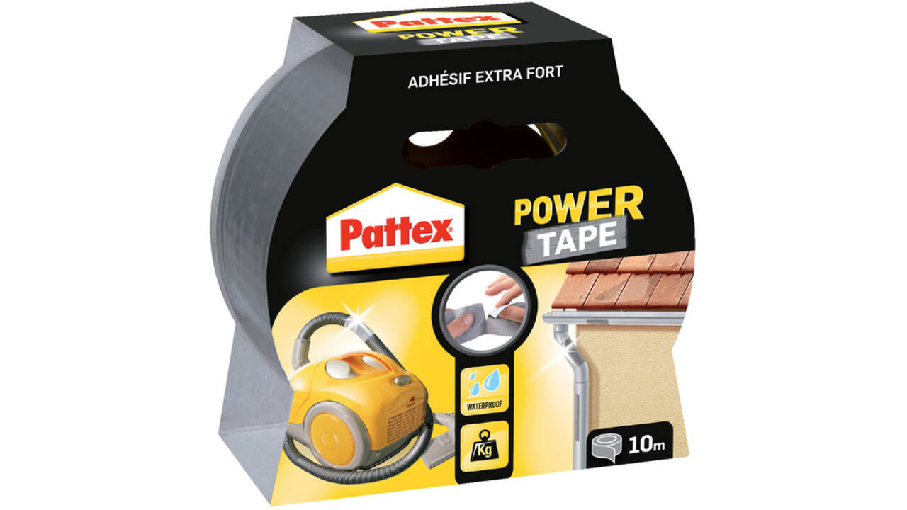 Plakband Pattex Power Tape 50mmx10m grijs