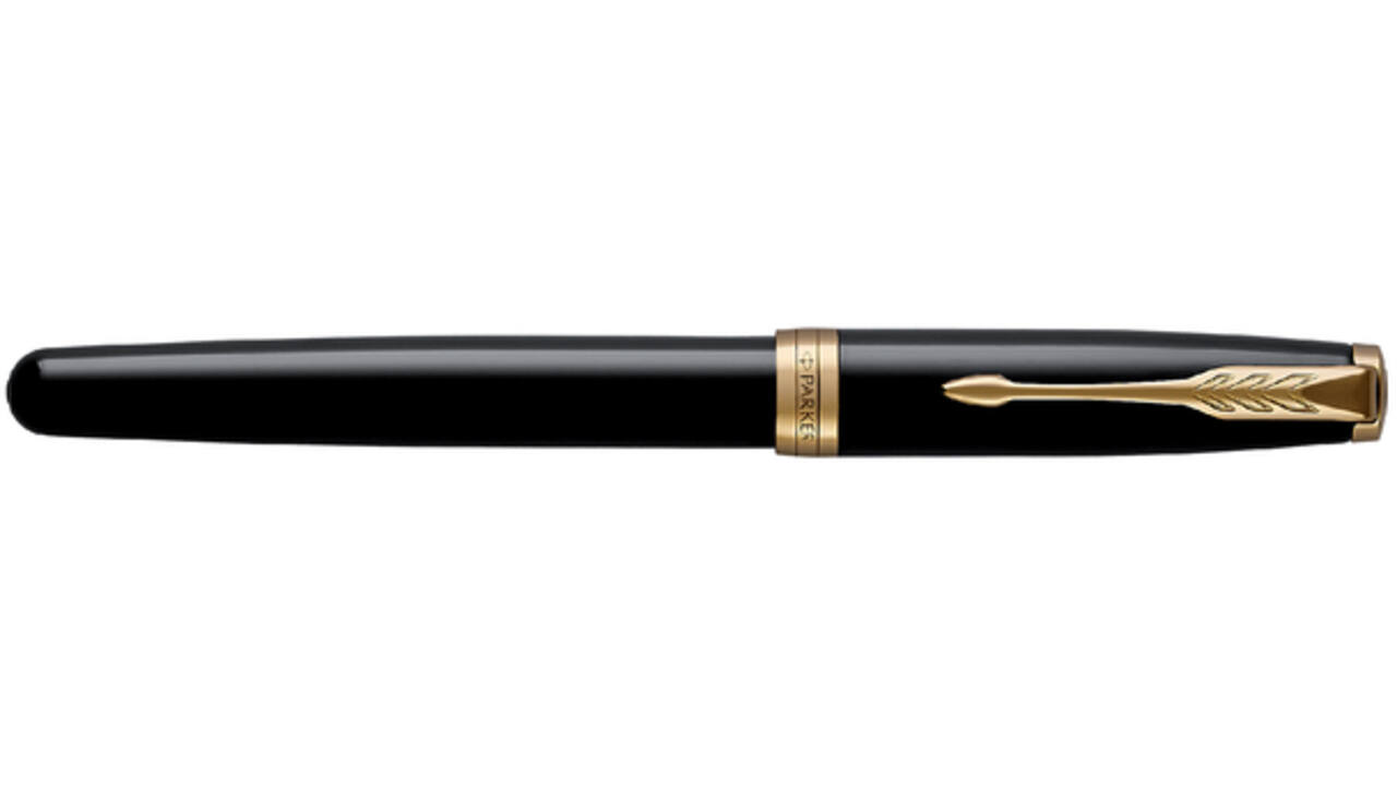 Vulpen Parker Sonnet black lacquer GT fijn