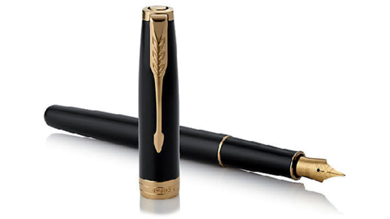Vulpen Parker Sonnet black lacquer GT fijn