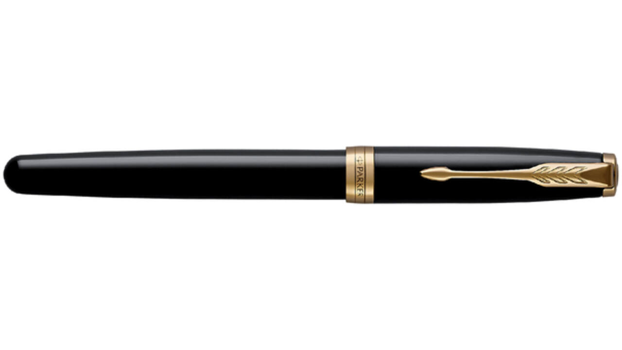 Rollerpen Parker Sonnet black lacquer GT fijn