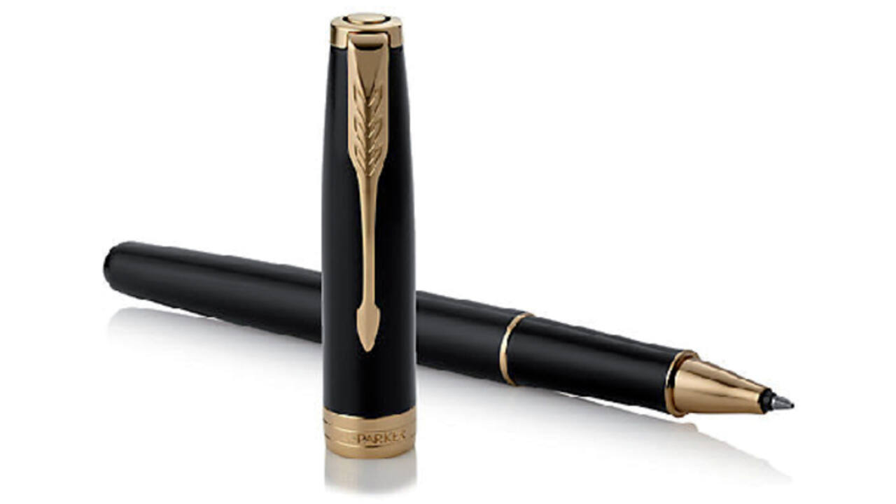 Rollerpen Parker Sonnet black lacquer GT fijn