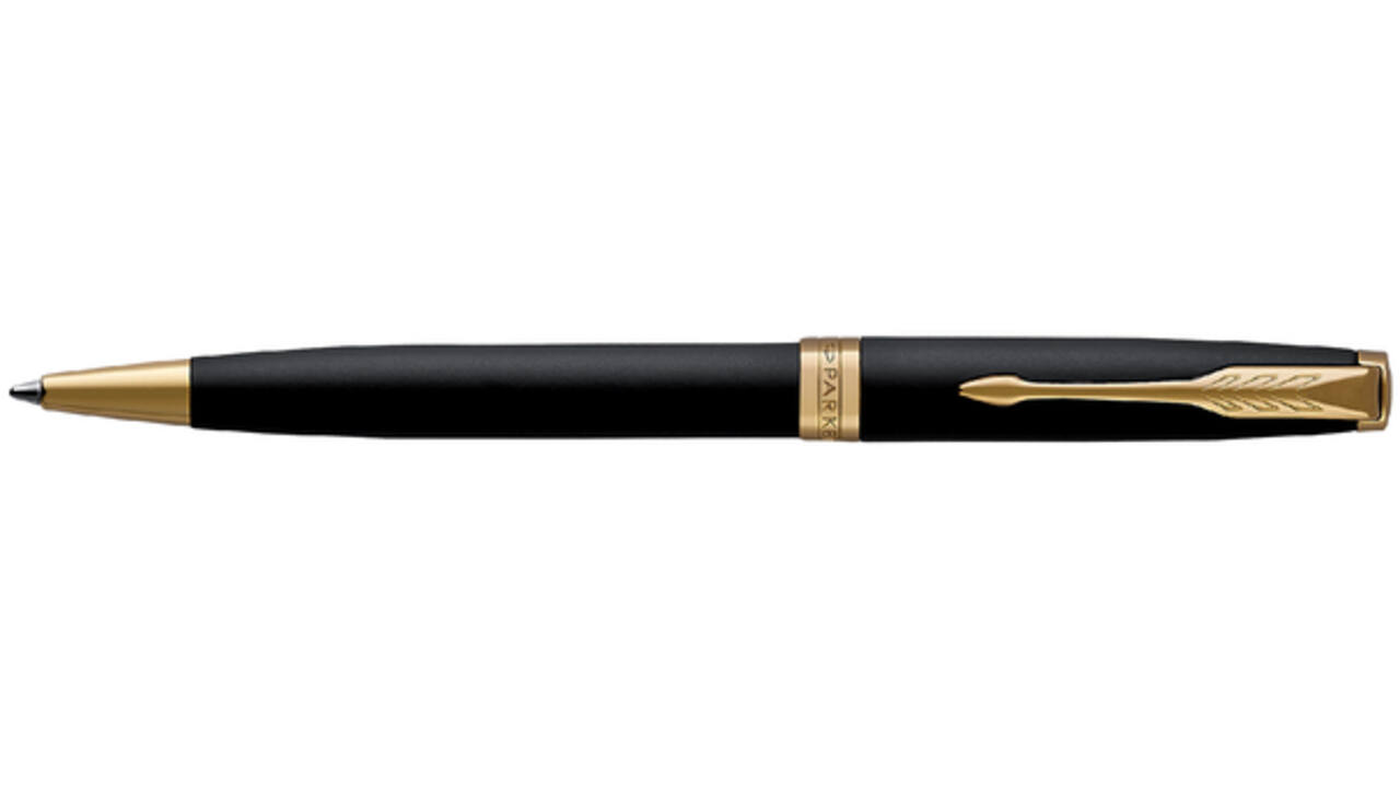 Balpen Parker Sonnet matte black lacquer GT medium