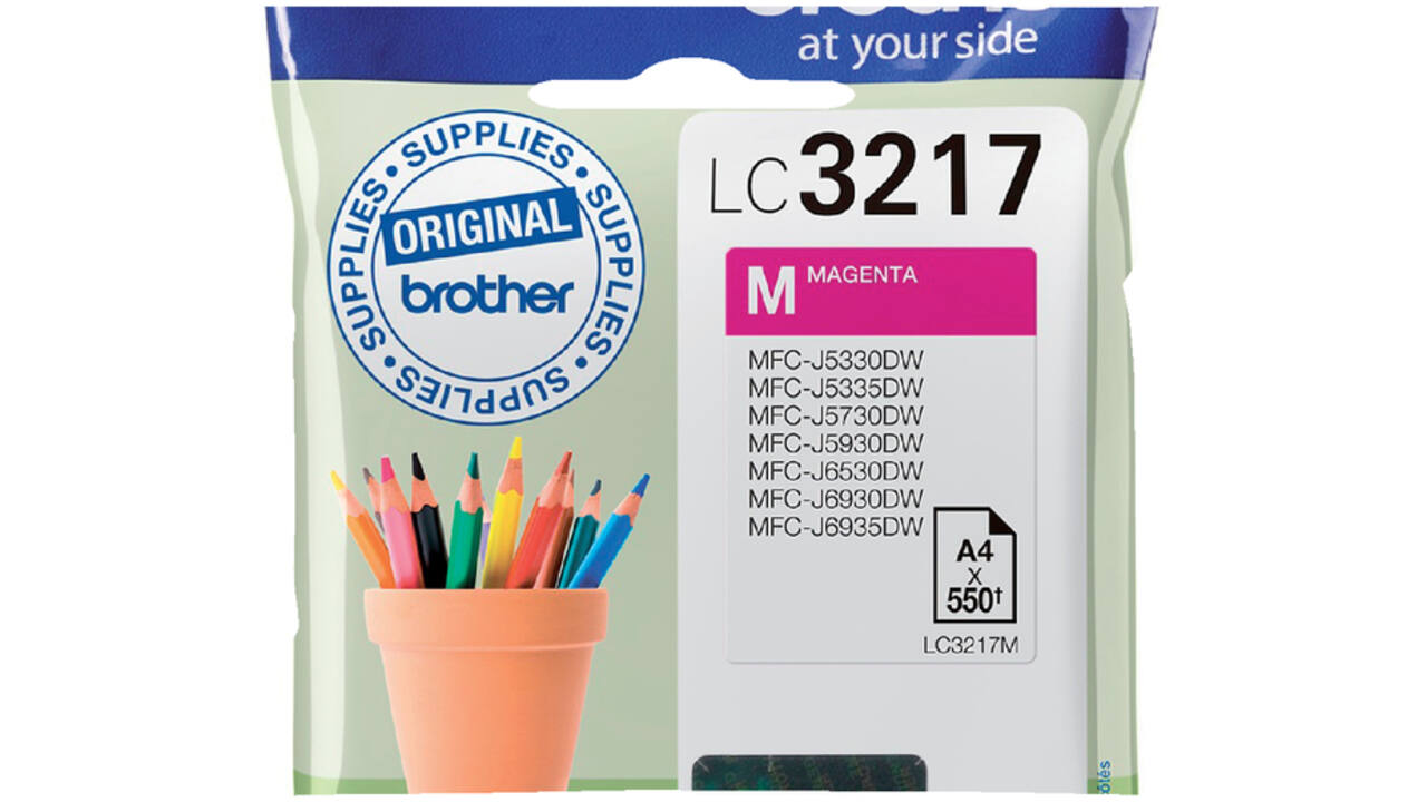 Inktcartridge Brother LC-3217M rood