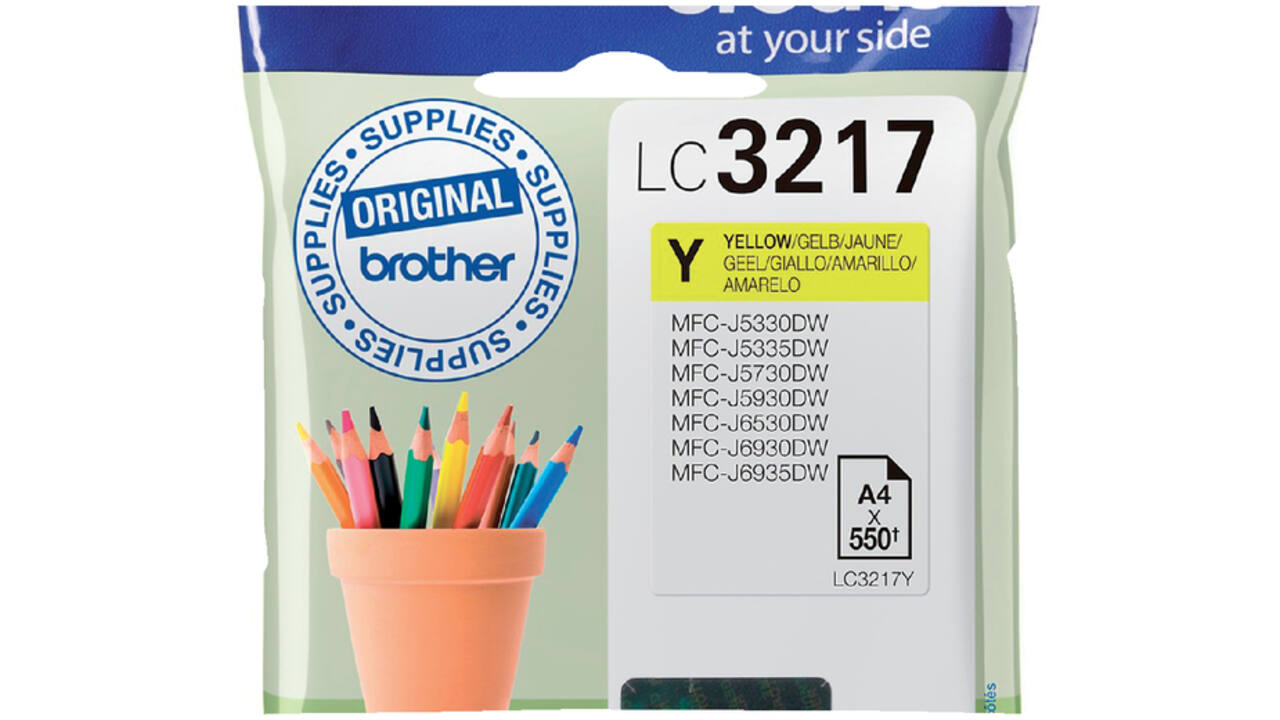 Inktcartridge Brother LC-3217Y geel