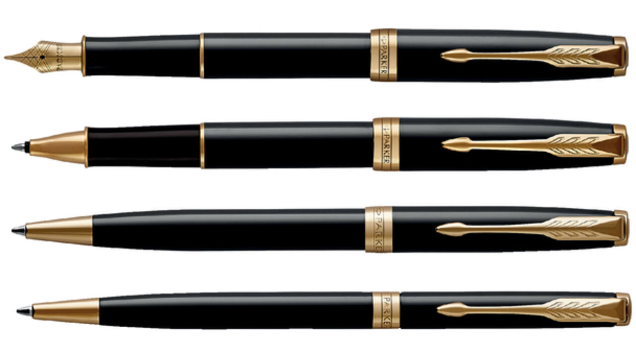 Balpen Parker Sonnet black lacquer GT medium