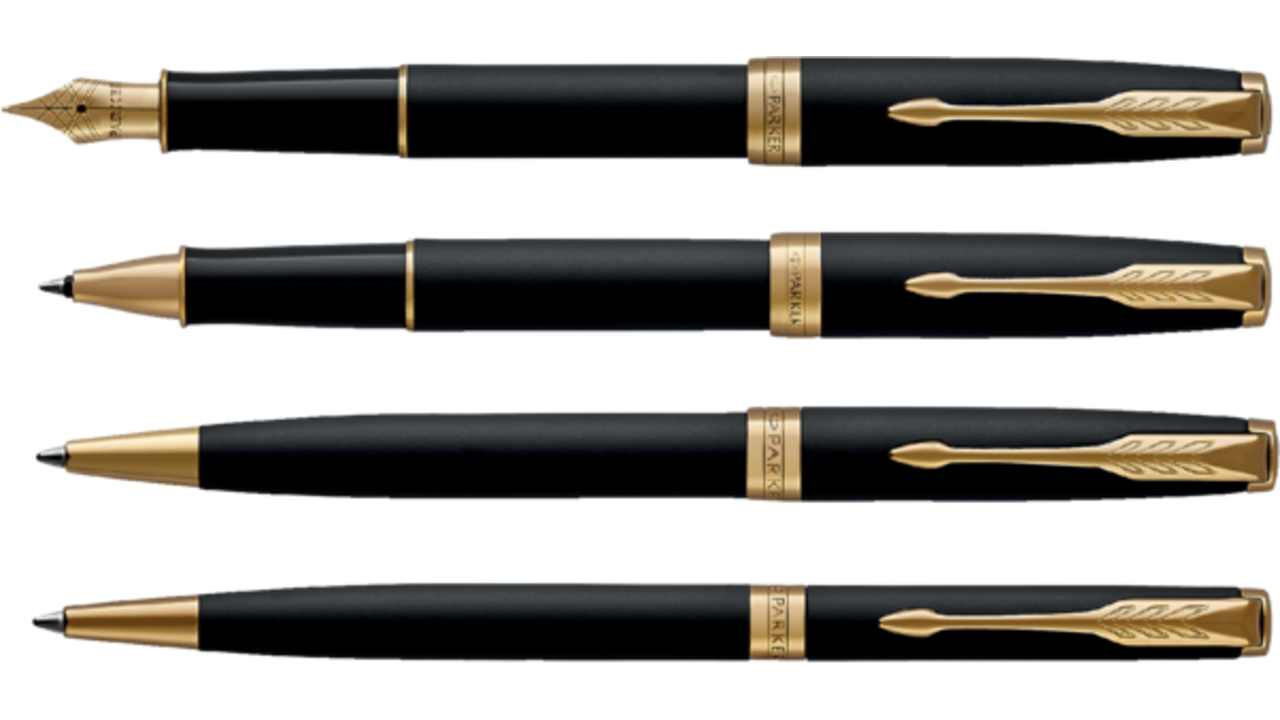 Balpen Parker Sonnet matte black lacquer GT medium