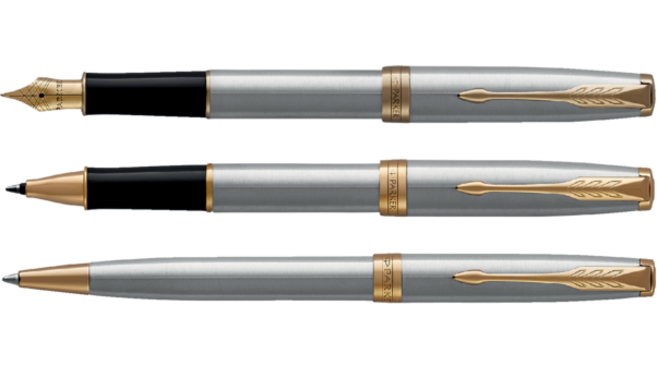 Balpen Parker Sonnet stainless steel GT medium