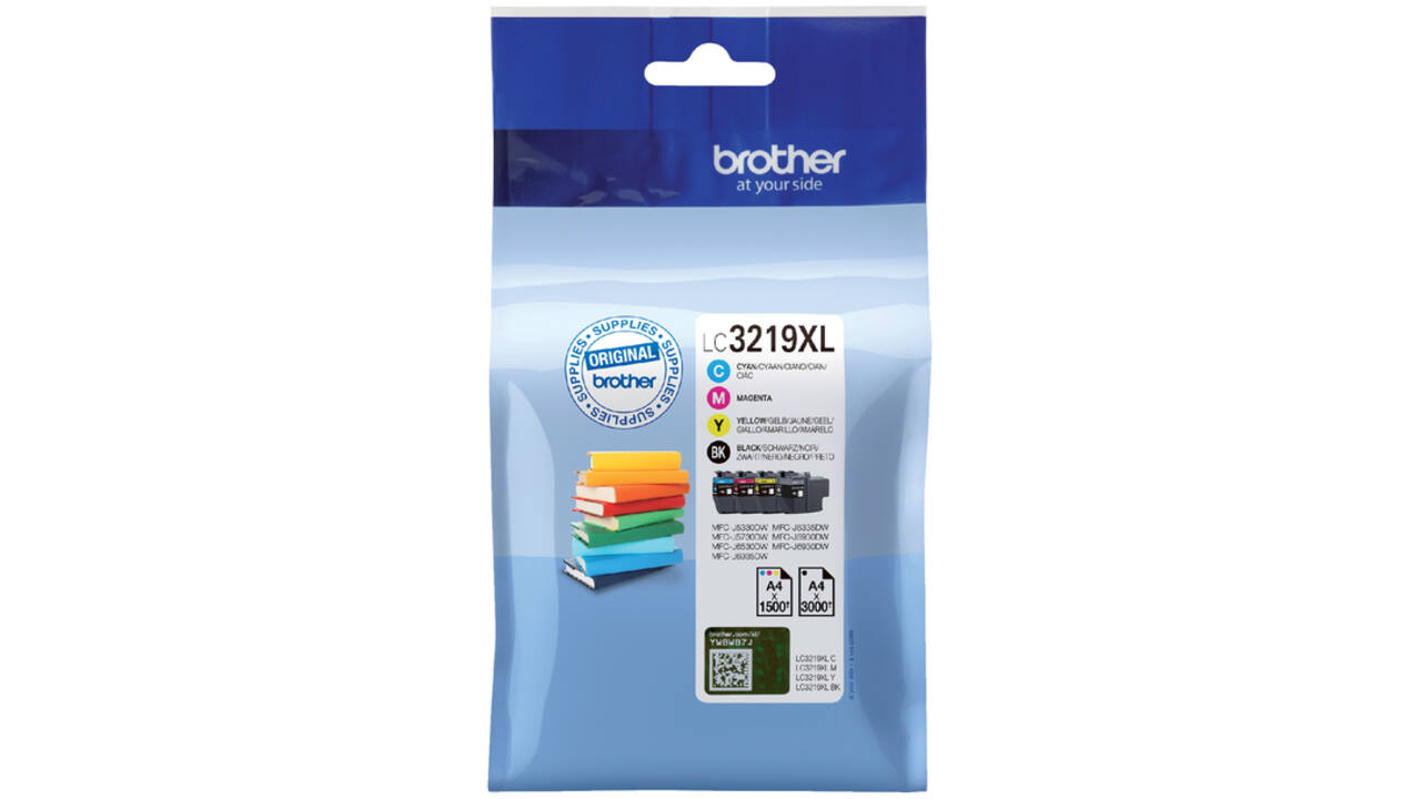 Inktcartridge Brother LC-3219XL zwart + 3 kleuren