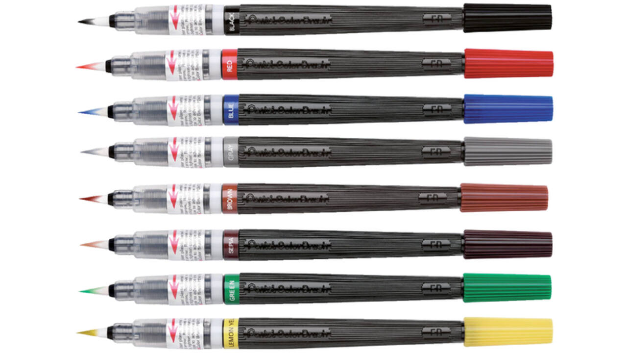 Brushpen Pentel XGFL-101X zwart