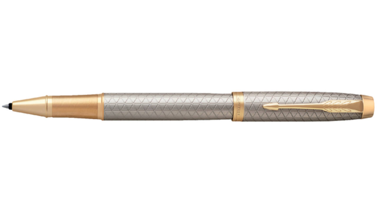 Rollerpen Parker IM Premium warm grey GT fijn