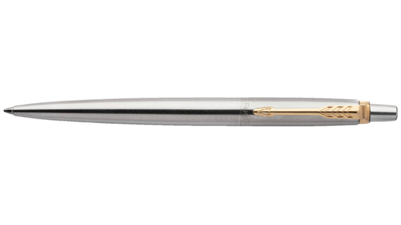 Balpen Parker Jotter stainless steel GT medium blister à 1 stuk