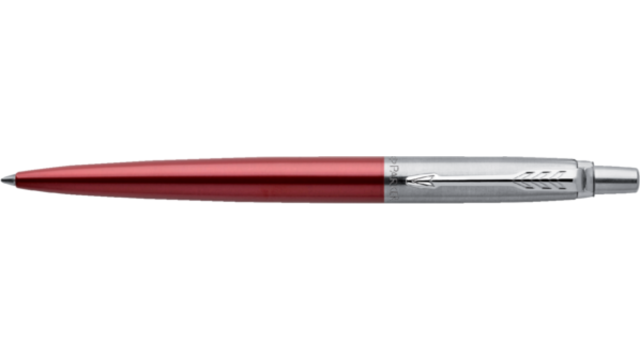 Balpen Parker Jotter Kensington red CT medium blister à 1 stuk