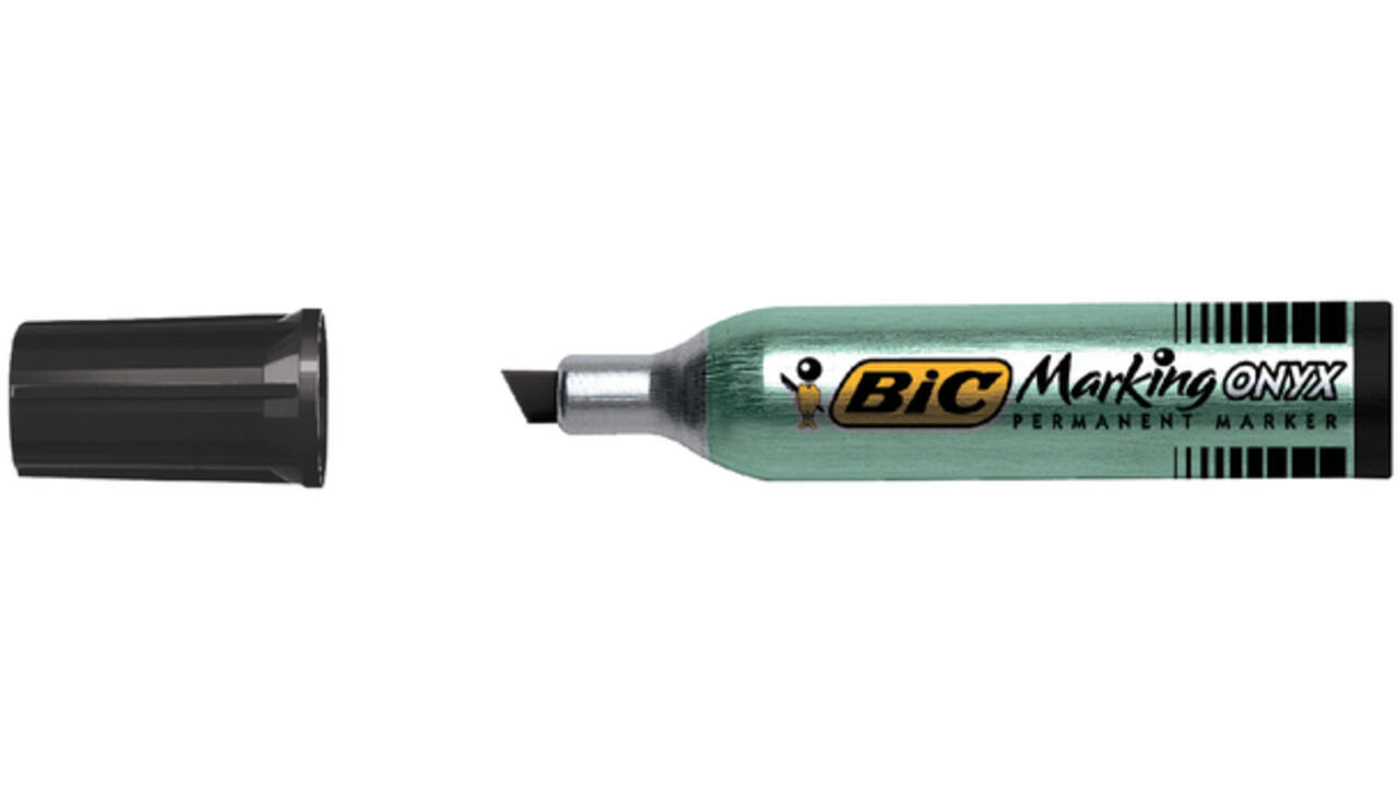 Viltstift Bic 1481 onyx schuin M zwart