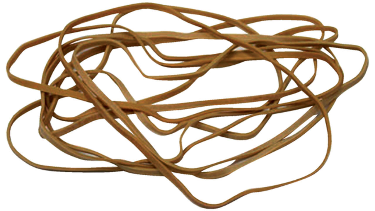 Elastiek Standard Rubber Bands 24 150x1.5mm 500gr 880 stuks bruin