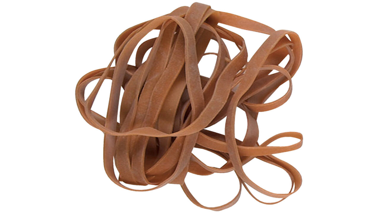 Elastiek Standard Rubber Bands 77 120x7.5mm 100gr 40 stuks bruin