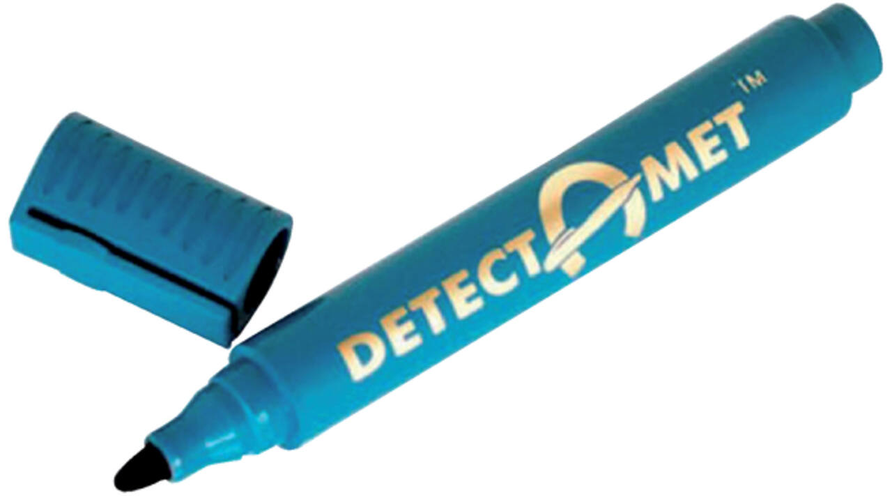 Viltstift detectie Detectamet rond blauw