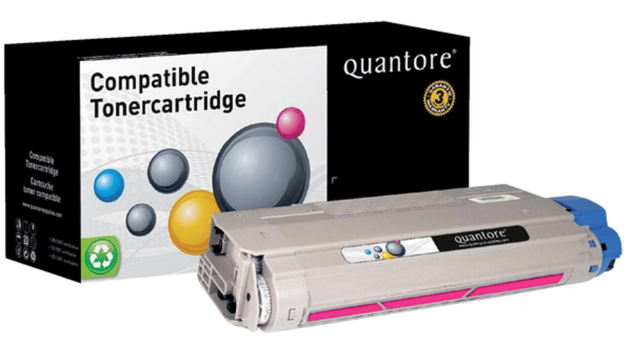 Toner Quantore alternatief tbv Oki 44318606 rood