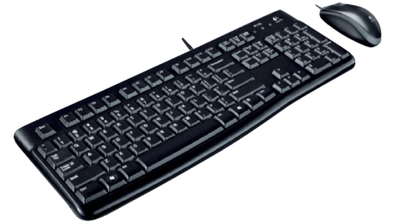 Toetsenbord Logitech K120 Qwerty +muis zwart