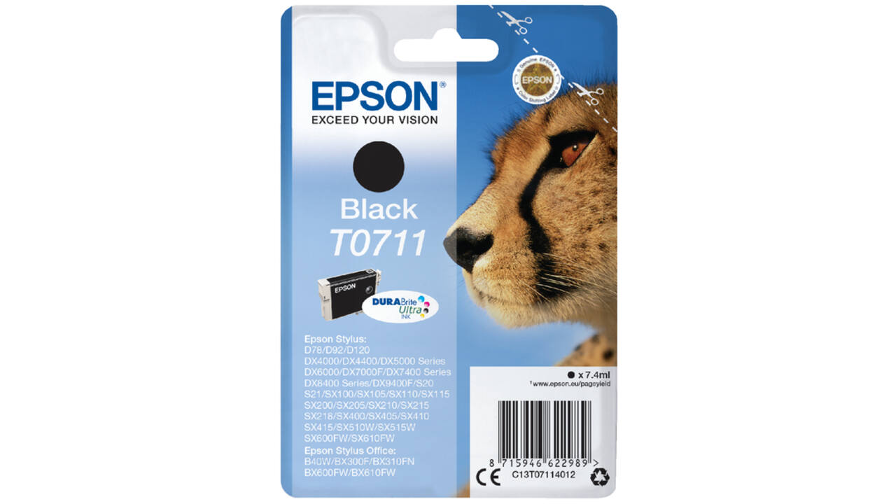 Inktcartridge Epson T0711 zwart