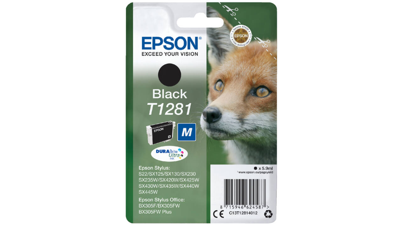 Inktcartridge Epson T1281 zwart