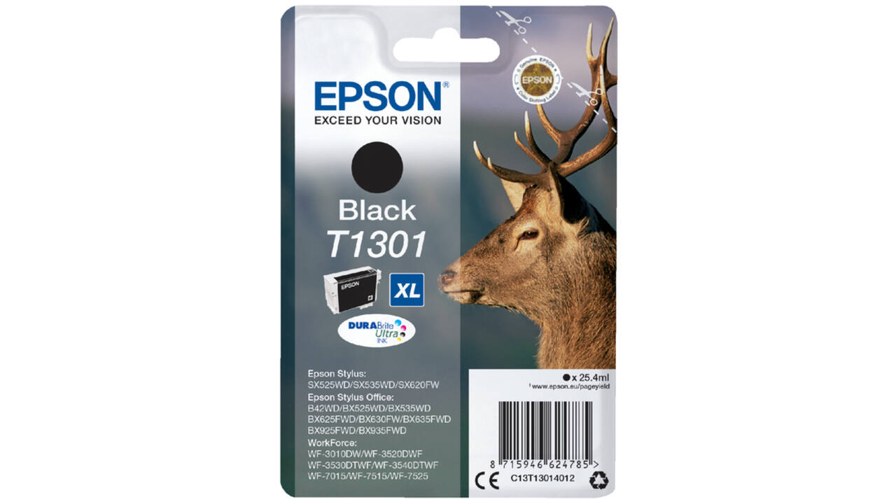 Inktcartridge Epson T1301 zwart