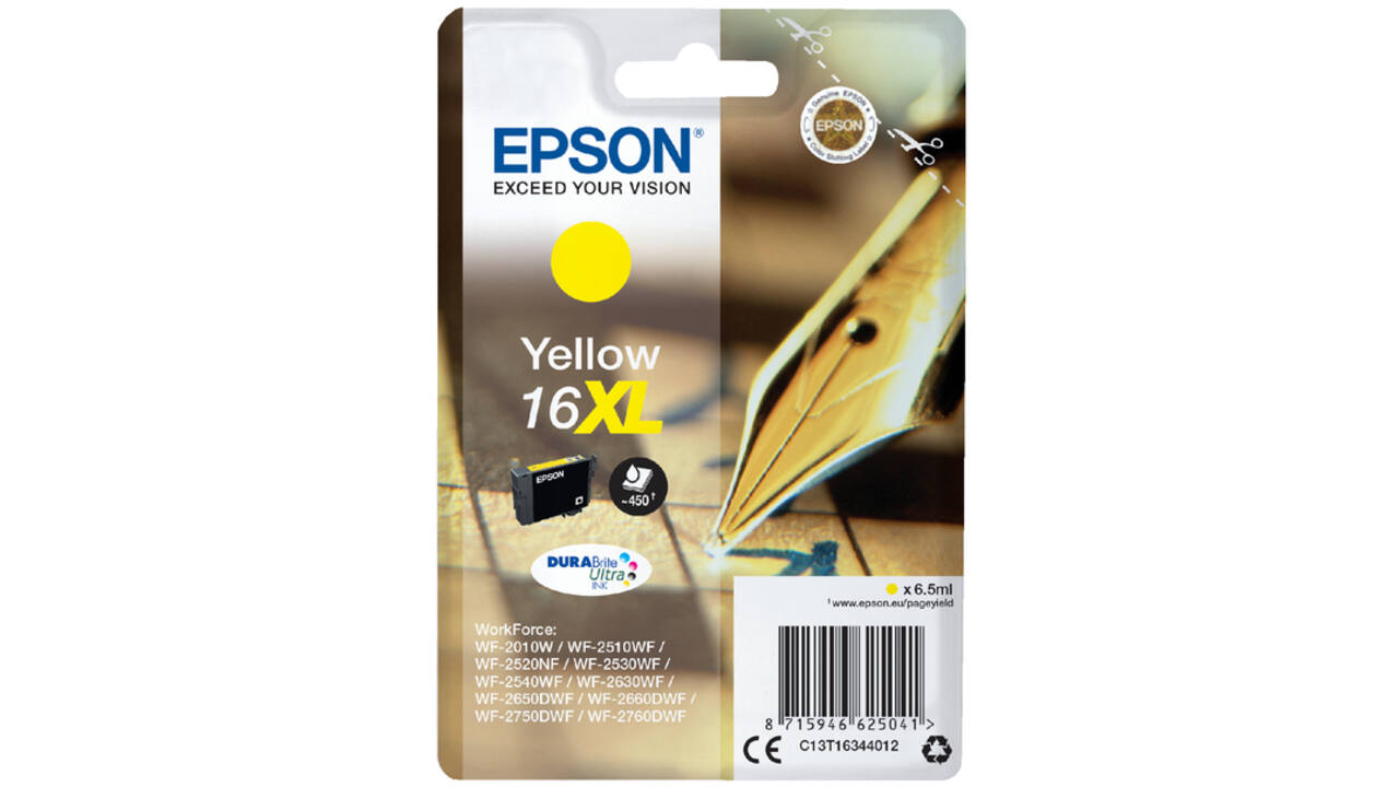 Inktcartridge Epson 16XL T1634 geel