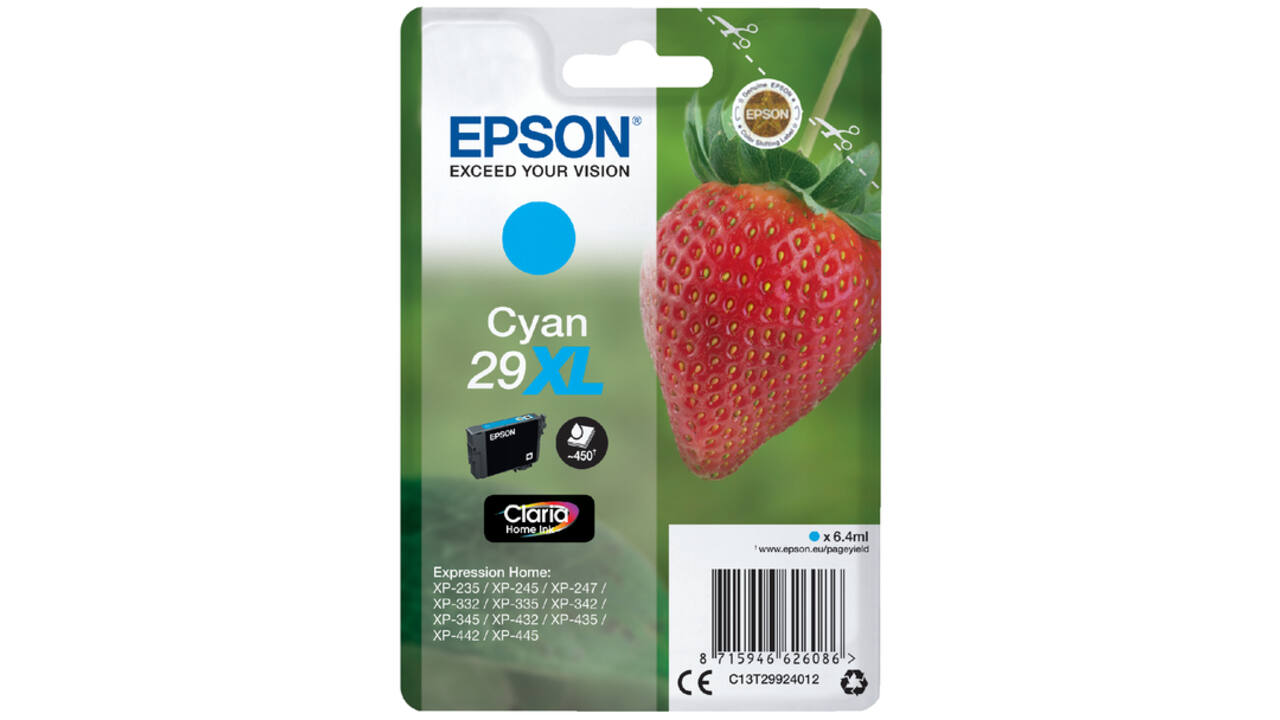 Inktcartridge Epson 29XL T2992 blauw