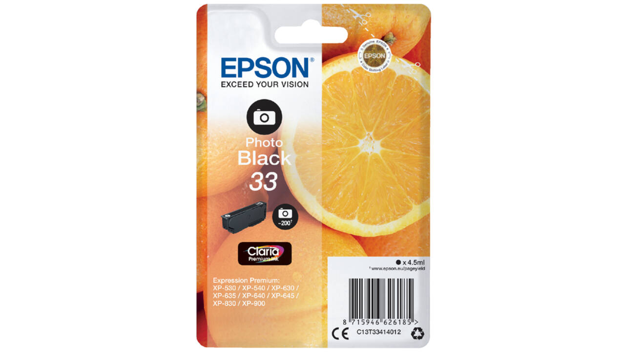 Inktcartridge Epson 33 T3341 foto zwart