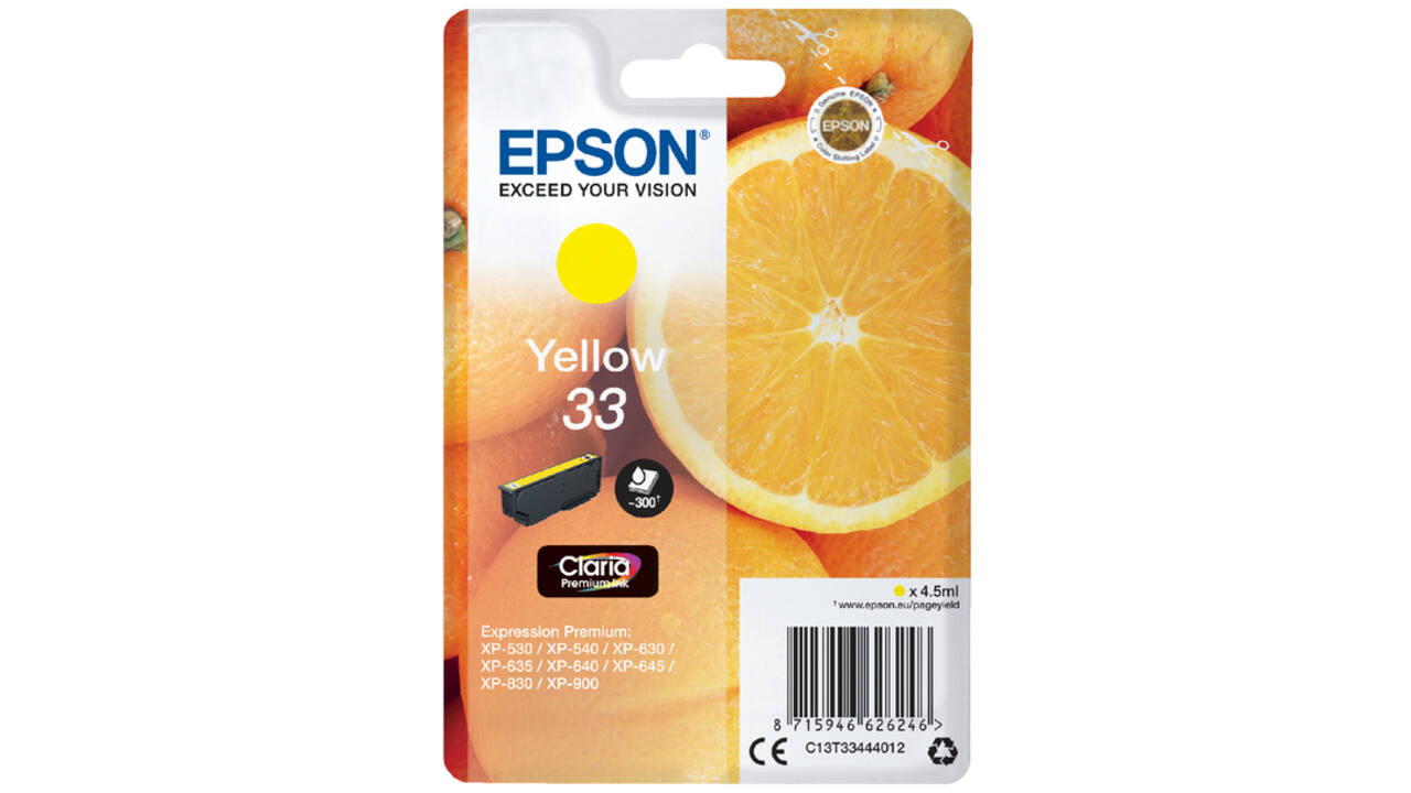 Inktcartridge Epson 33 T3344 geel