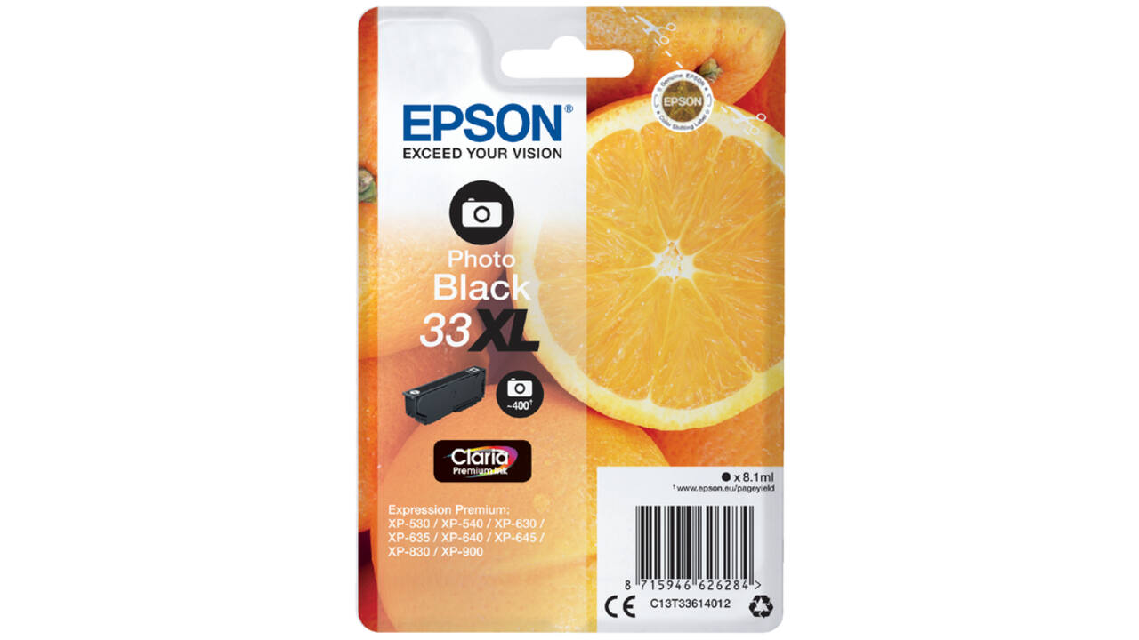 Inktcartridge Epson 33XL T3361 foto zwart