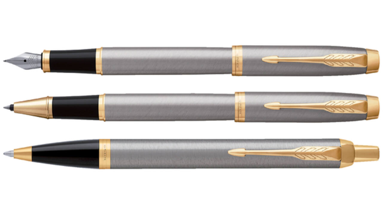 Rollerpen Parker IM brushed metal GT fijn