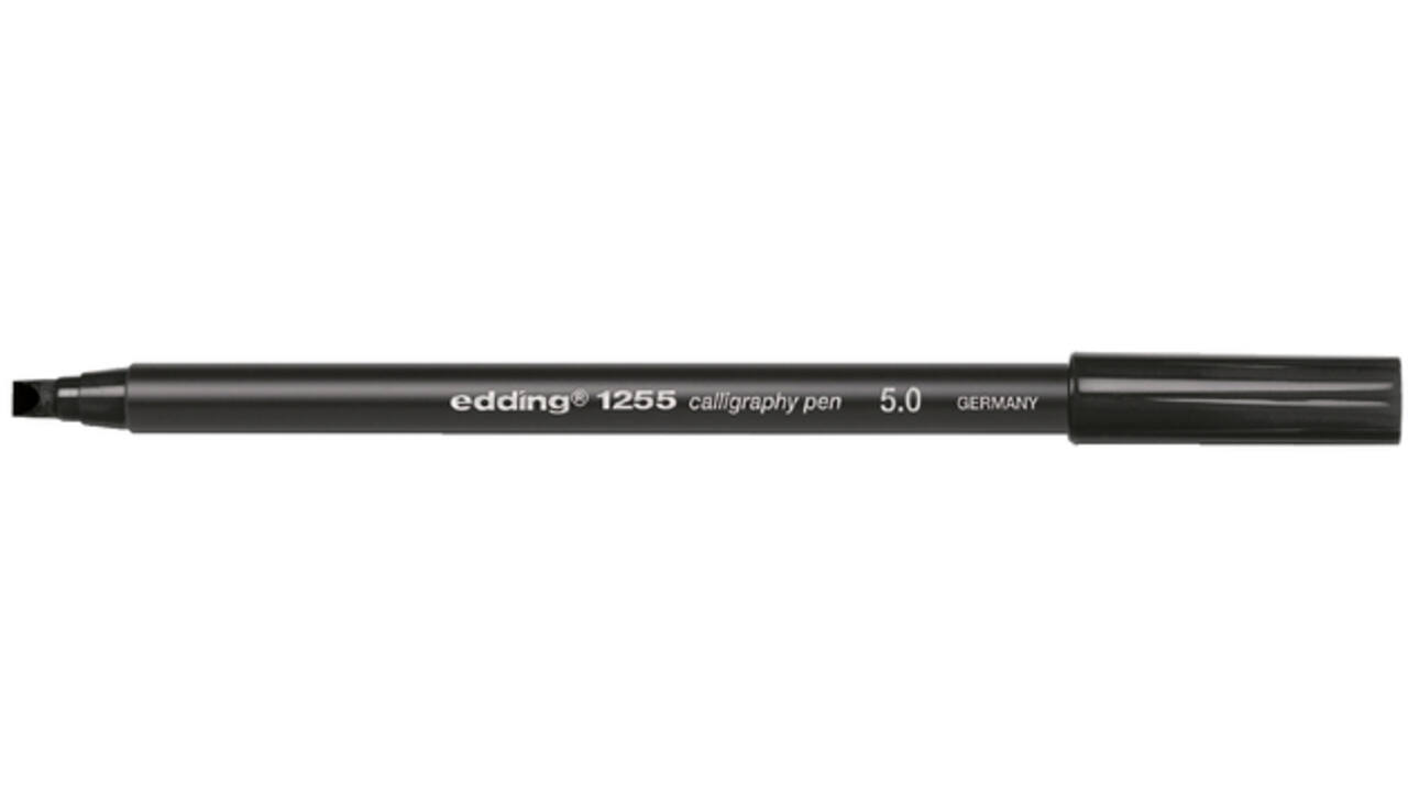 Kalligrafiepen edding 1255 5.0mm zwart