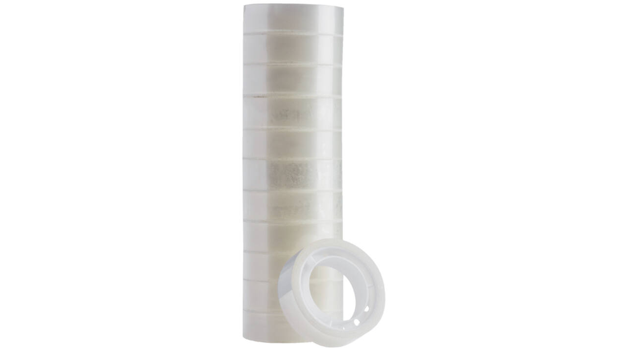 Plakband Quantore 12mmx10m transparant