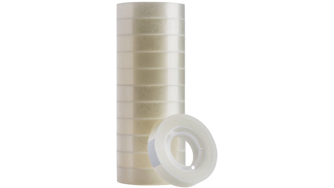 Plakband Quantore 12mmx33m transparant