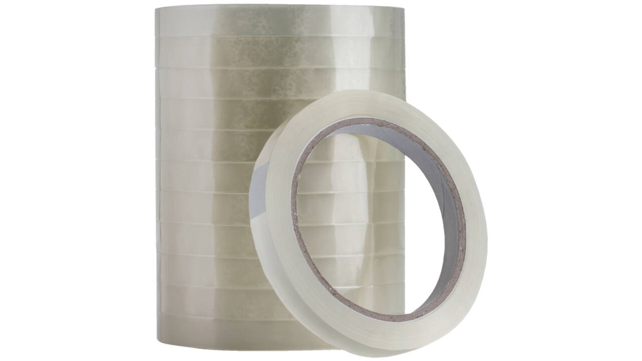 Plakband Quantore 12mmx66m transparant
