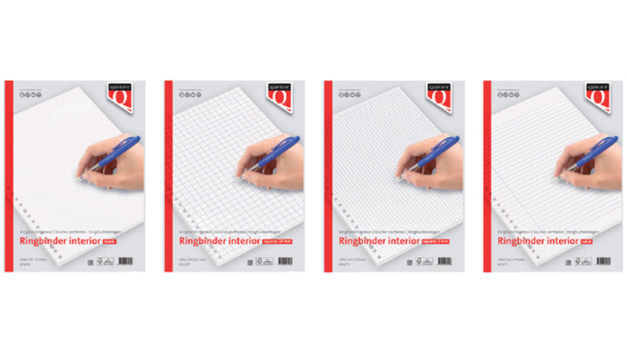 Interieur Quantore A4 23-gaats ruit 5mm 100vel