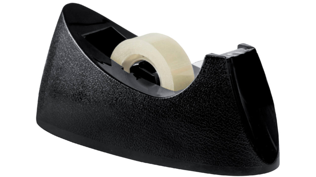 Plakbandhouder Quantore zwart 33m