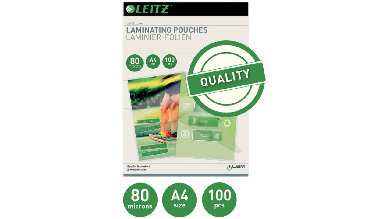 Lamineerhoes Leitz iLAM A4 2x80micron EVA 100stuks