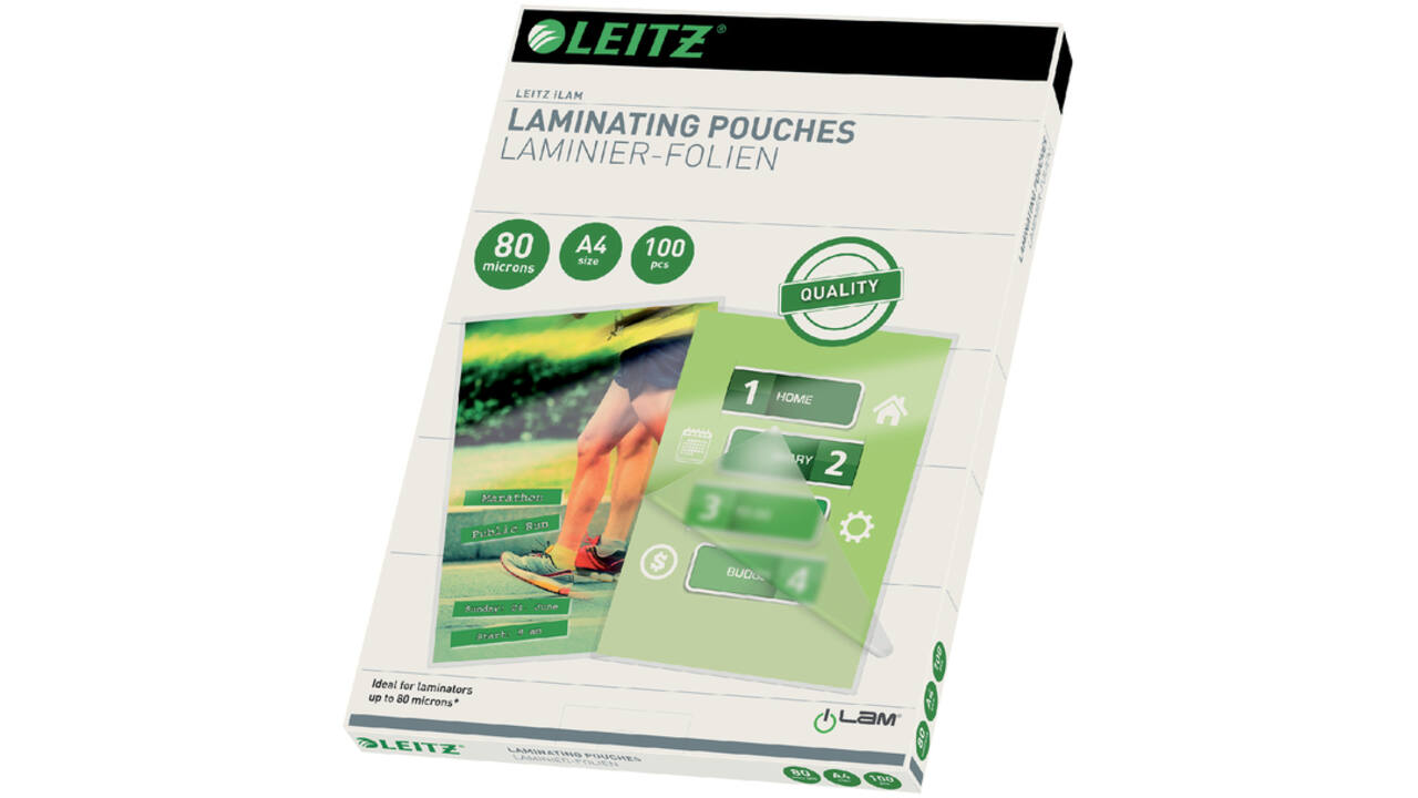 Lamineerhoes Leitz iLAM A4 2x80micron EVA 100stuks