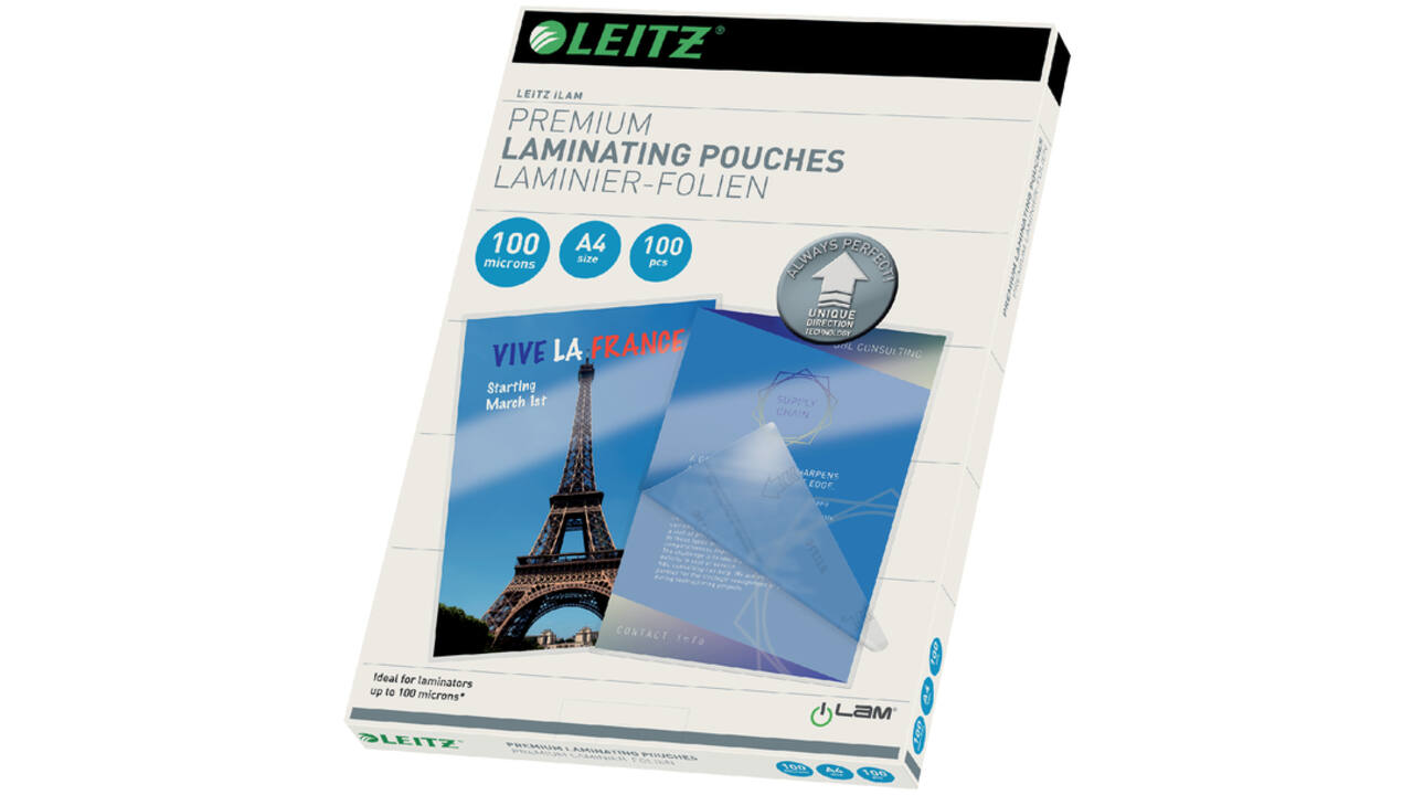 Lamineerhoes Leitz iLAM A4 2x100micron 100stuks