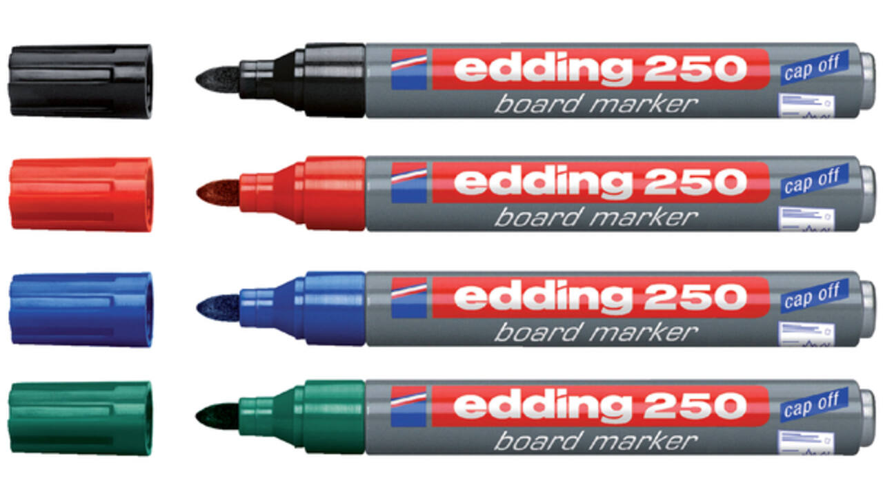 Viltstift edding 250 whiteboard rond 1.5-3mm zwart