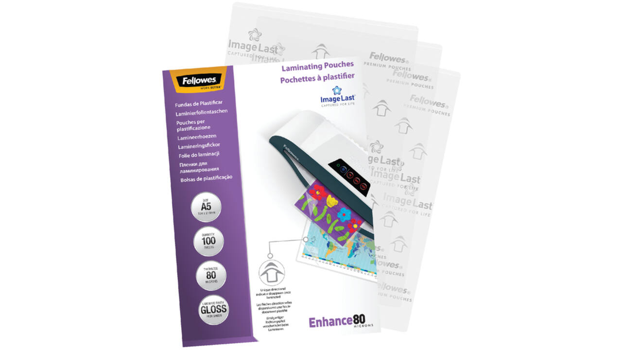 Lamineerhoes Fellowes A5 2x80micron glans 100stuks